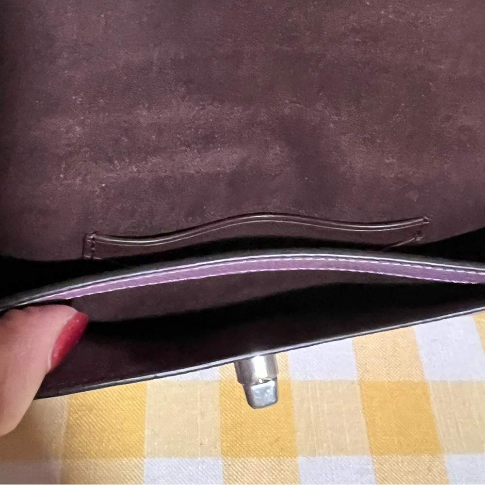 Coach Orchid Originals Pebble Leather Wristlet - Picture 7 of 9